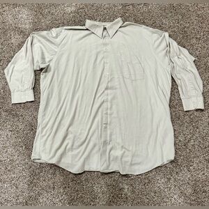 Comfort Zone by George Foreman Tan Dress Shirt (Size: 20-37/38)
